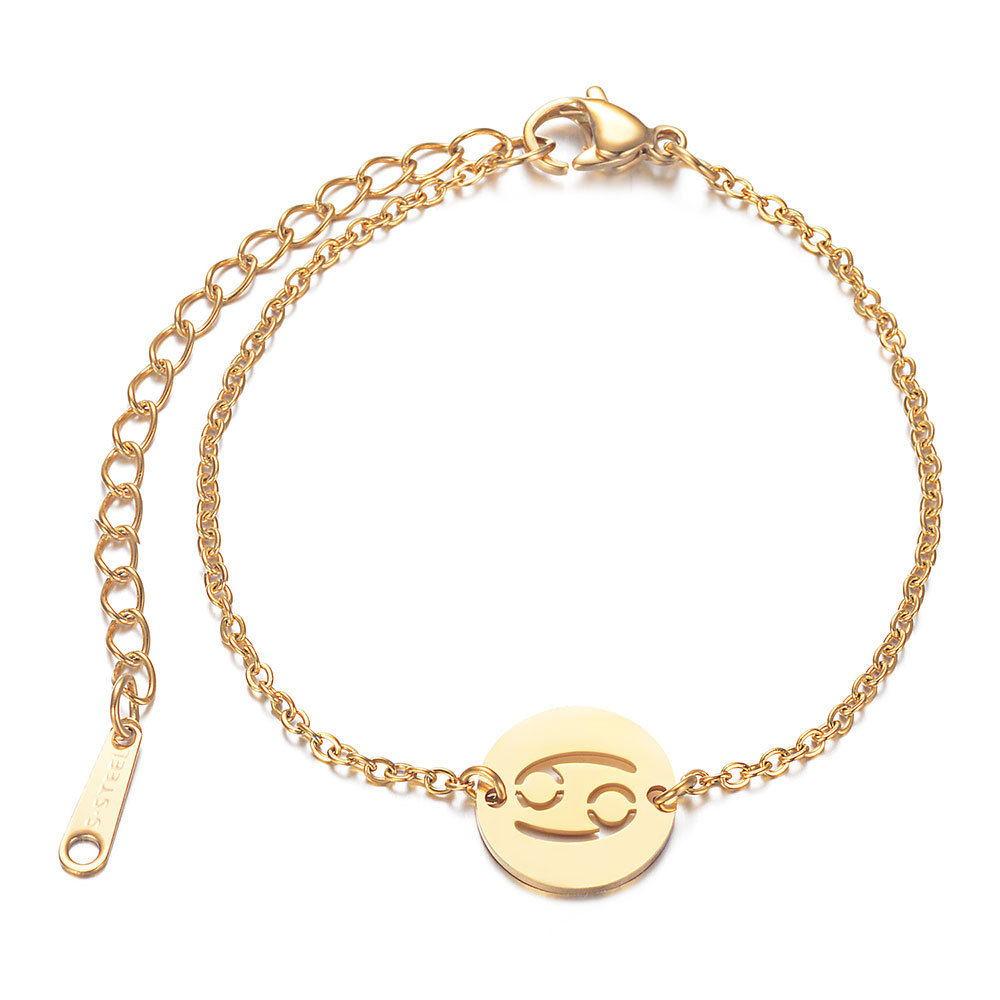 Bracelet Zodiac Paris Flavor Gold Cancer 